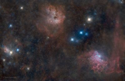 Nebulas in Auriga. Starless. - астрофотография