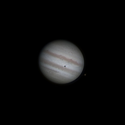 Jupiter, Io, and Io's shadow. - Astrophotography