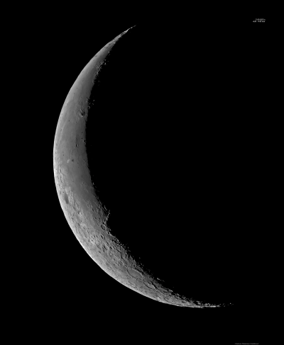 Луна, 26-й день. 11 сентября 2023 года. - астрофотография