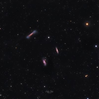 Leo triplet M65, M66, NGC 3628.