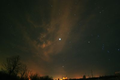 Юпитер через облака