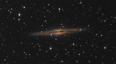 NGC 891 - Спиральная галактика - астрофотография