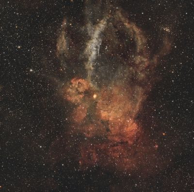 SH2-157 - The Lobster Claw Nebula, RASA 8", 3 hrs