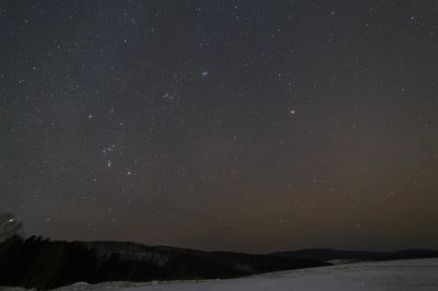 Orion constellation, Pleyades, Mars etc.