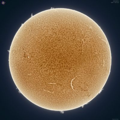 Хромосфера Солнца 24 мая 2023 года. - астрофотография