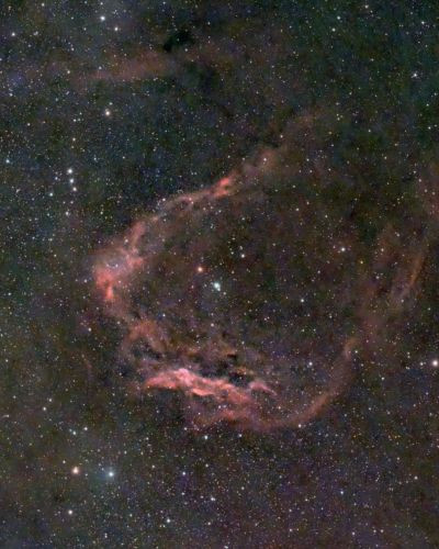 SH 2-129 Летучая мышь проглотила кальмара