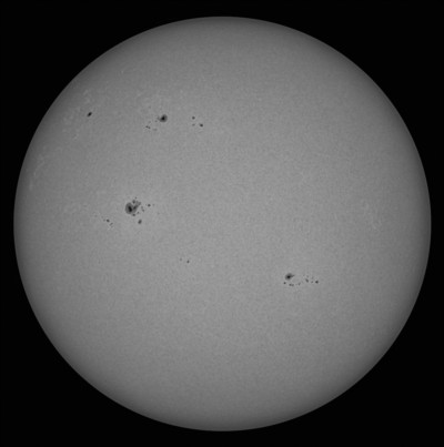 The Sun with sunspot groups on January 18, 2026. - Astrophotography