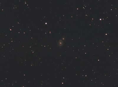 Галактика м 51 Водоворот. Фоткал на синем небе, белые ночи. Кроп 2Х