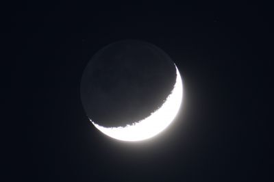 Moon with Canon EF 70-2004L USM and Barlow lens NPZ PAG 3-5x (3x)