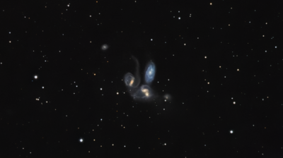 Квинтет Стефана (NGC 7317, NGC 7318A, NGC 7318B и NGC 7319) - астрофотография