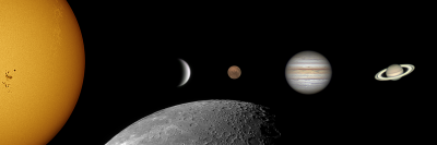 Солнечная система. Коллаж из фотографий за 2020 - 2022 год - астрофотография