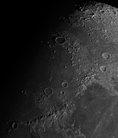 The Moon — Mare Imbrium, the Alps, Apennines, and Caucasus mountains, craters Plato, Archimedes, Aristotle, and their surroundings. - Astrophotography