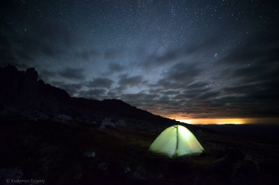 "Осенней ночью" Северный Урал. Серебрянский камень.