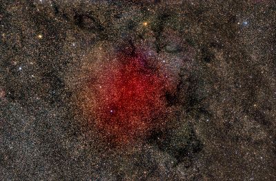 Млечный путь в районе туманности IC 1396 Хобот слона