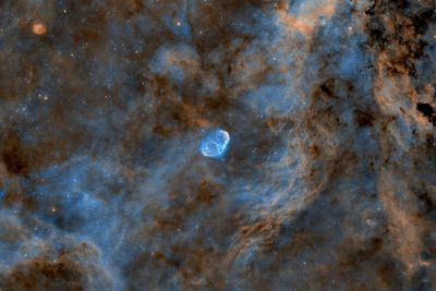 NGC 6888 - wide field around Crescent nebula - Astrophotography