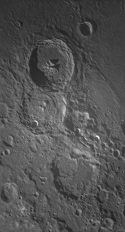 Луна. Кратеры Теофил, Кирилл, Катарина