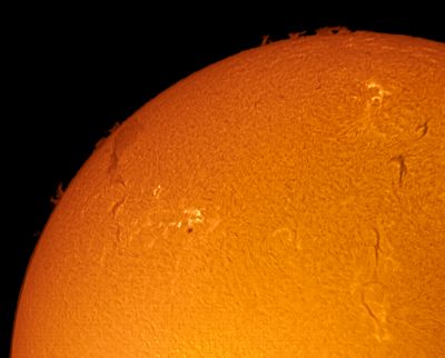 Солнце (участок) H-Alpha 19 октября 2023 - астрофотография
