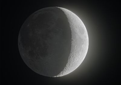 Ashen light of the Moon - Astrophotography
