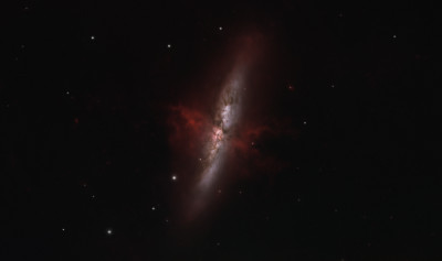 M82 - Галактика Сигара HaRGB
