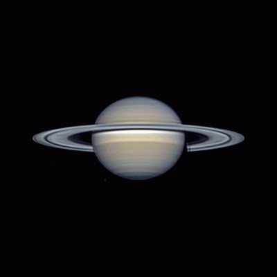 Rotation animation. Saturn, Dione, Enceladus 11.09.2026. - Astrophotography