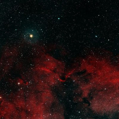 Herschel's Garnet Star (μ Cephei) on the outskirts of IC 1396 - Astrophotography