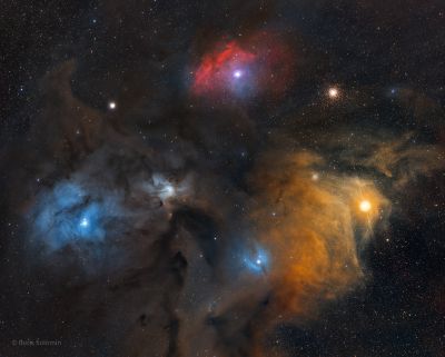 Rho Ophiuchi cloud complex. 2x1 mosaic.
