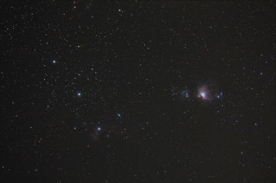 M42, Flame, С/2020 M3 (ATLAS).
