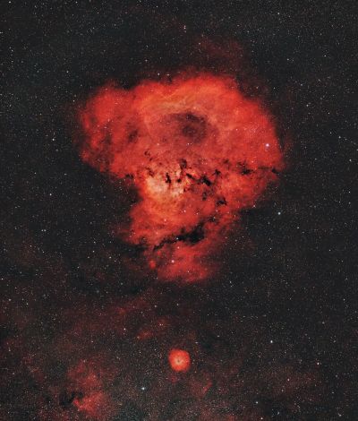 "Вопросительный знак" NGC 7822 и SH 2-170(Малая Розетка)