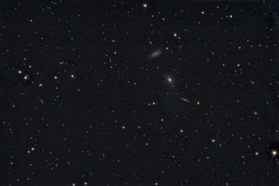 Сейфертовская галактика (NGC 5985, NGC 5982, NGC 5981). 22-23.04.2025