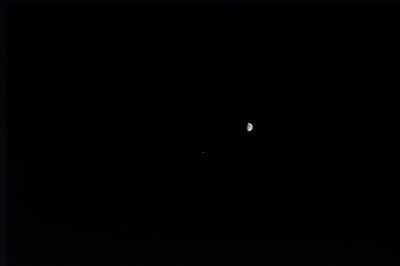 Сближение Луны и Юпитера