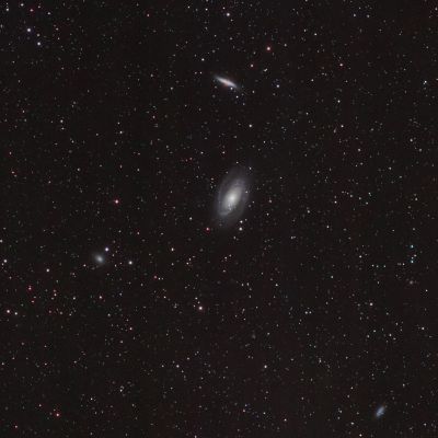М 81,82 (Бодэ), NGC 3077, 2976 и пр. - астрофотография