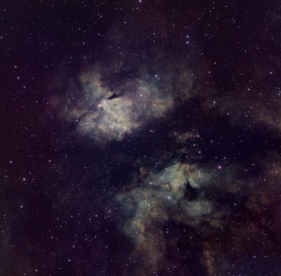 Туманность Бабочка в созвездии Лебедя - астрофотография