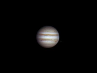 Jupiter and shadow of Europa, 31 march 2014, 22:26