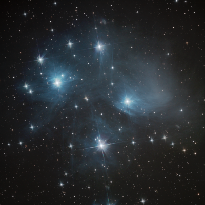 M45 (The Pleiades) - first light of SW Quattro 150P - астрофотография