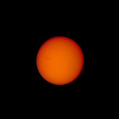Sun spots from phone and binoculars