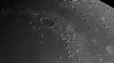 Plato Crater, the Montes Teneriffe, and the Alps. - Astrophotography