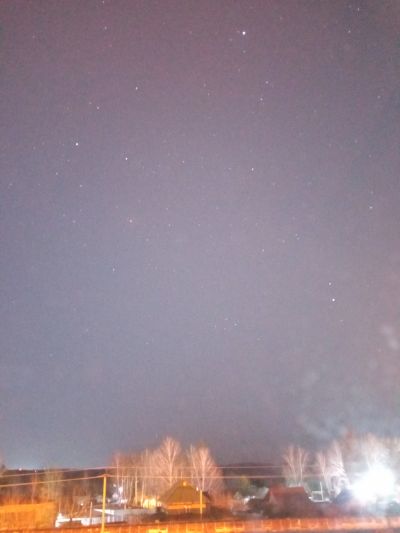 Летний треугольник в апреле