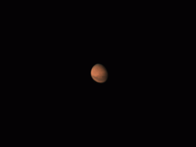 Вращение Марса - астрофотография
