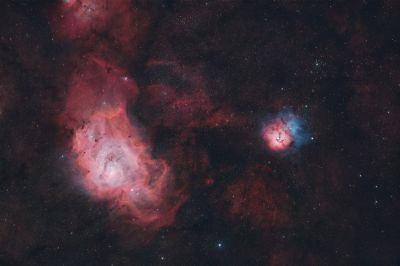 M8 + M20 (Lagoon and Trifid Nebulae) - Astrophotography