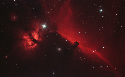 IC 434 туманности "Пламя" и "Конская голова"