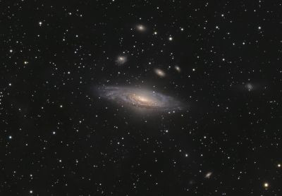 NGC 7331 Сверхновая SN2026aaiv (первая слева и чуть выше ядра)