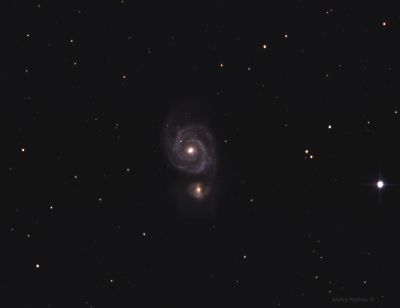 Галактика Водоворот - M51 - астрофотография