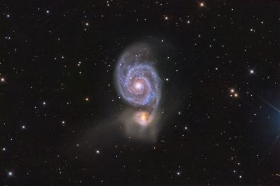 Галактика Водоворот (М 51) - астрофотография