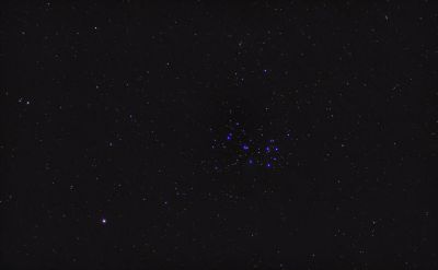 Марс и Плеяды в марте 2019