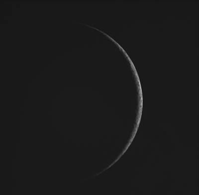 Луна за 19.07.2023 -20.54.28 Фаза 3.5% - астрофотография