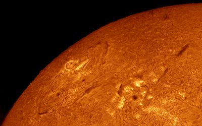 Panorama of the Sun from 4 frames, 28-03-2026 - Astrophotography