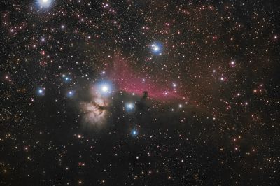 Туманности Пламя (NGC 2024), IC 434, NGC 2023 - астрофотография
