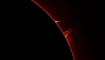 Sun (H-alpha) and Protuberance. 01.07.19. - астрофотография