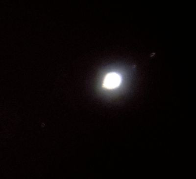 Jupiter and its moons through a Levenhuk telescope. - Astrophotography