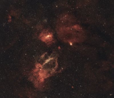 Омар пытается проткнуть Клешнёй (SH2-157) Пузырь (SH2-162)